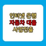 인터넷 은행 자동차대출 시작 케이뱅크